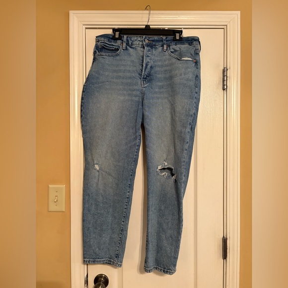 Old Navy Light Blue Straight Leg Women's Jeans - Picture 1 of 3